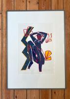 Heide Barthelmie Farblithographie gerahmt 1992 - bunt / abstrakt Brandenburg - Dallgow Vorschau