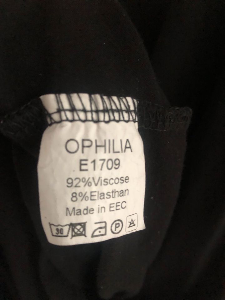 Tunika Kleid Shirt Viskose schwarz weiß Ophilia 48 in Rottweil