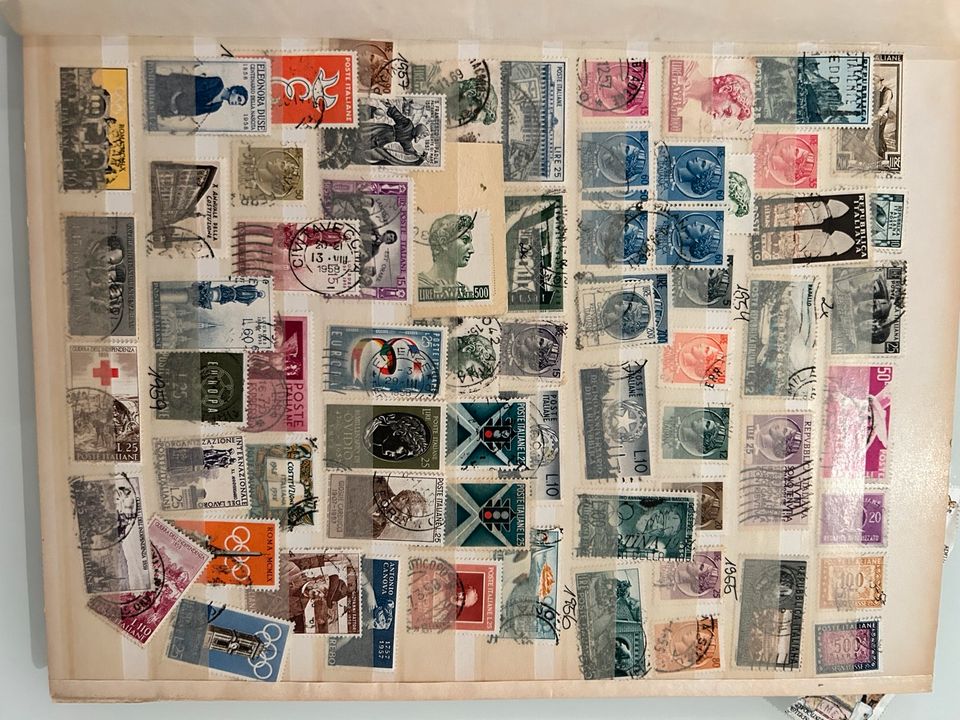 Briefmarkensammlung 1900-2019 Italien, Belgien ,Griechenland in Monheim am Rhein