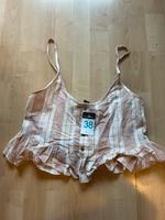 Gestreiftes top mit Leine Größe 38 rosa weiß Frankfurt am Main - Dornbusch Vorschau