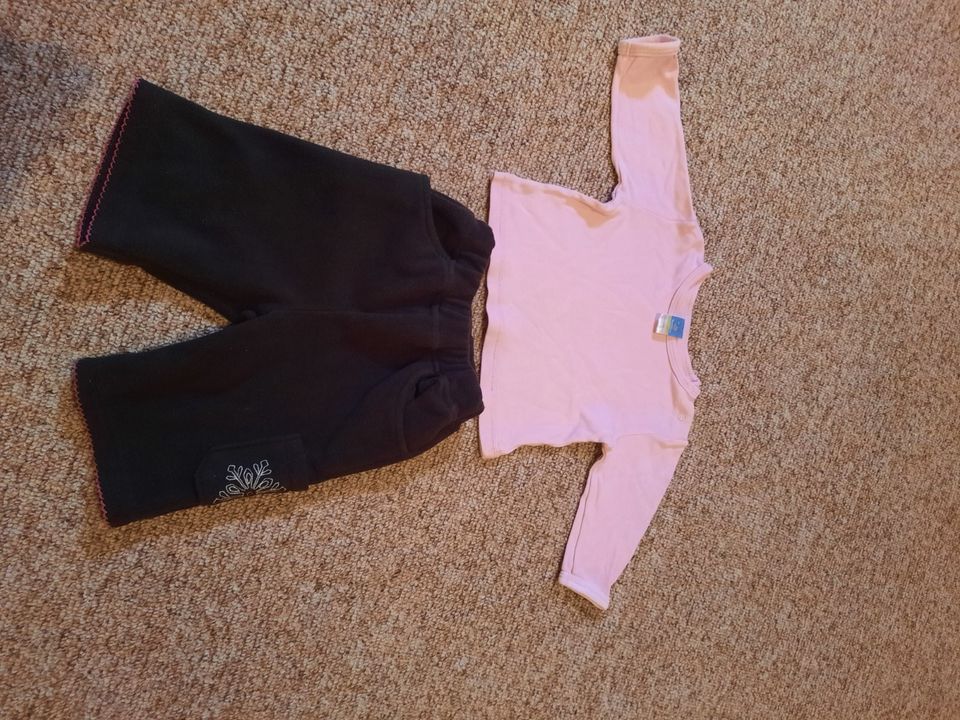 Baby Mädchen Set Hose und Pullover Pulli Gr. 62 rosa braun in Reinsdorf