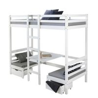 Hochbett Etagenbett 90x200cm Schreibtisch Weiß Lattenrost VB319€* Sachsen-Anhalt - Magdeburg Vorschau