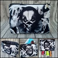 Kosmetiktasche Horror Clown Gruselig Schwarz Weiß Gothic Skulls Schwerin - Altstadt Vorschau