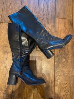 True Vintage 90er Stiefel Leder Italien 36,5 Schwarz Bayern - Dinkelscherben Vorschau