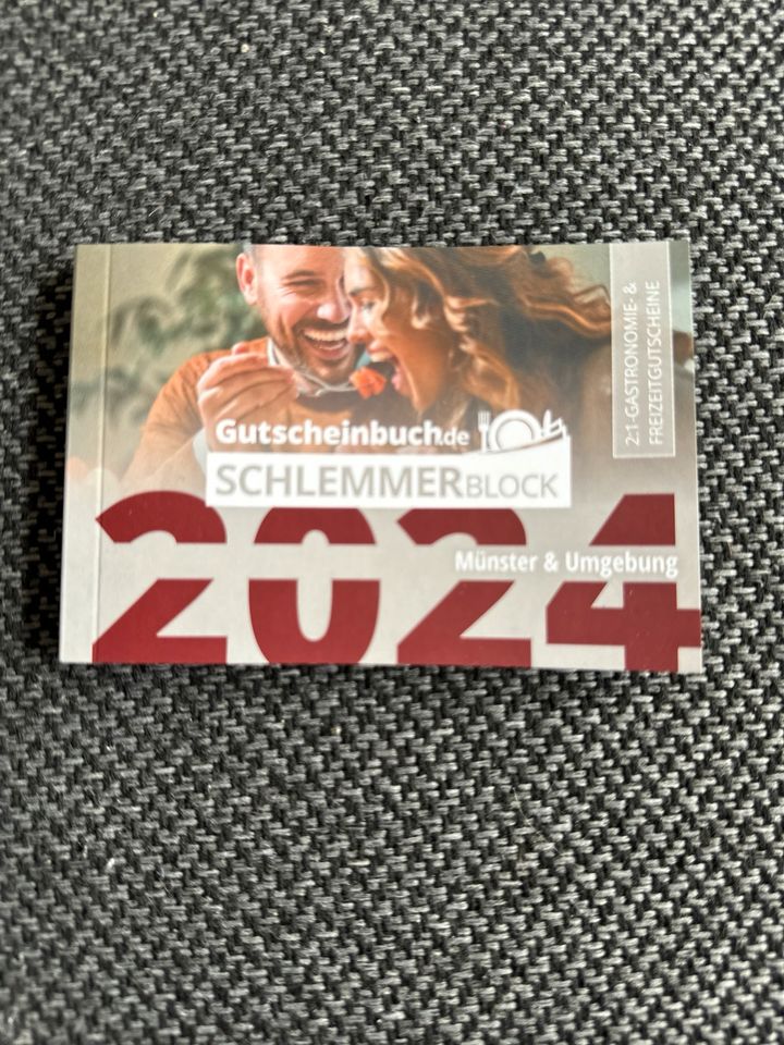 Gutscheinbuch Schlemmerblock 2024 Münster & Umgebung unbenutzt in Drensteinfurt