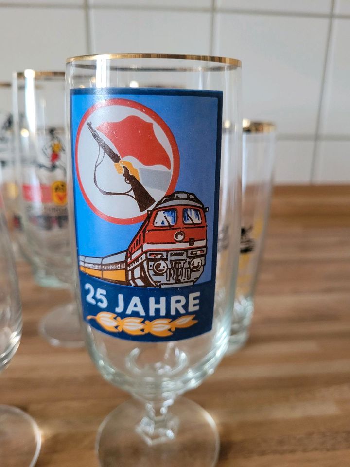 DDR NVA Bierglas Konvolut ASV Armee Kampfgruppe Landstreitkräfte in Wismar