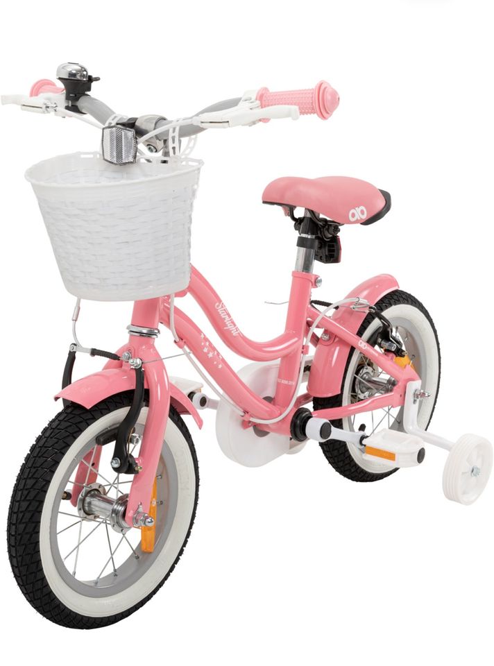 Kinderfahrrad Starlight 12 Zoll, Rosa, Stützräder, Fahrradkorb in Kassel