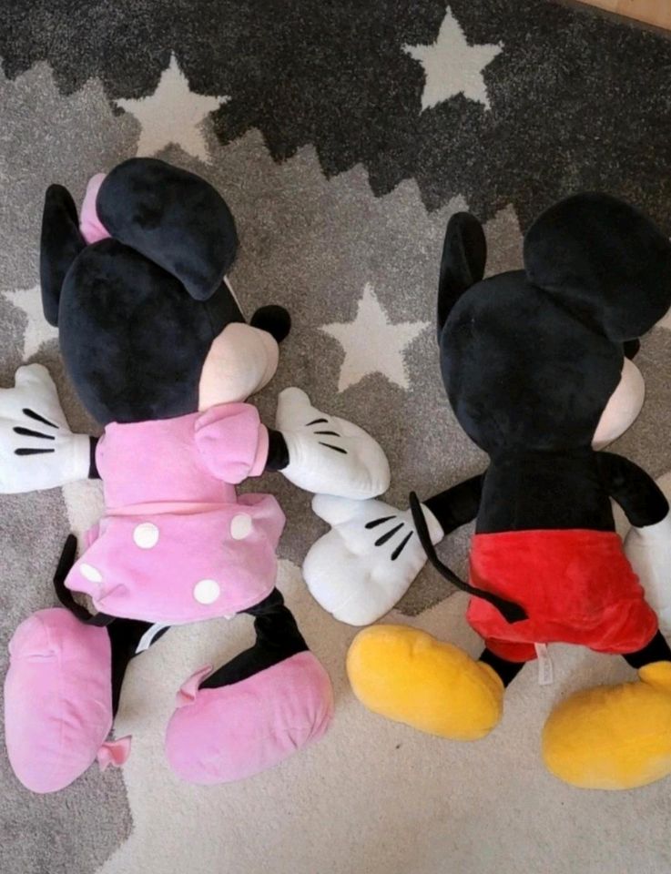 Neuwertige Minnie Mouse + Mickie Mouse Kuscheltier - ca. 65cm in Remshalden