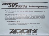 ZOOM505 Gitarren-Multieffekt Hessen - Gießen Vorschau