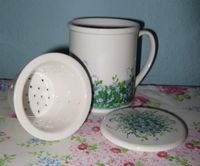 Porzellan Teetasse mit Sieb, Deckel, Einsatz - Agatha's Bester Thüringen - Neuhaus Vorschau