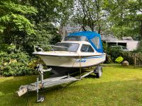 Kajütboot inkl. 40 PS Motor,  Trailer und Zubehör Niedersachsen - Nordhorn Vorschau