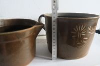 2 x Krug, Omas  Milchkrug, braune Glasur, Keramikkrug verziert Köln - Porz Vorschau