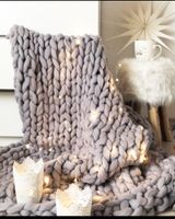 Chunky Knit Decke grobe Strickdecke Hessen - Weilburg Vorschau