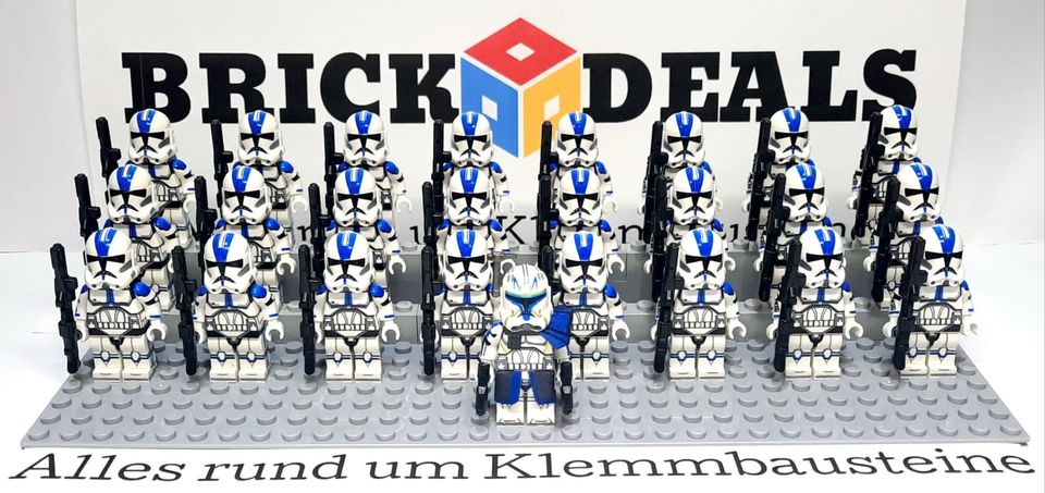 Star Wars Minifiguren : 1 x Cap. Rex + 24 x 501st Clonetrooper in Karlsdorf-Neuthard