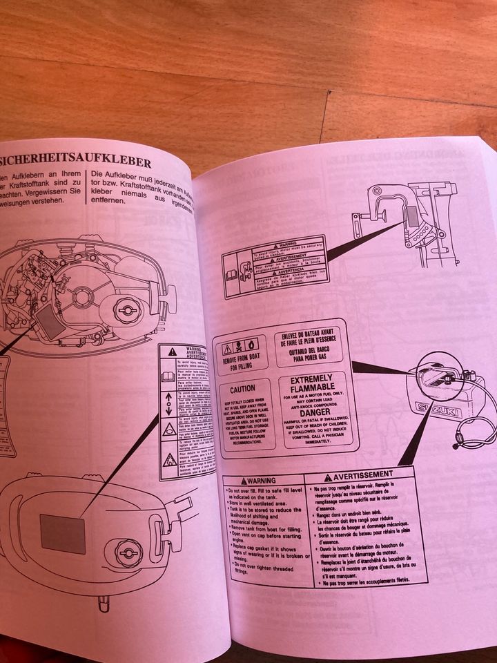 Suzuki DF4 / DF5 / DF6 Bedinungsanleitung Handbuch Bootsmotor in Rodgau