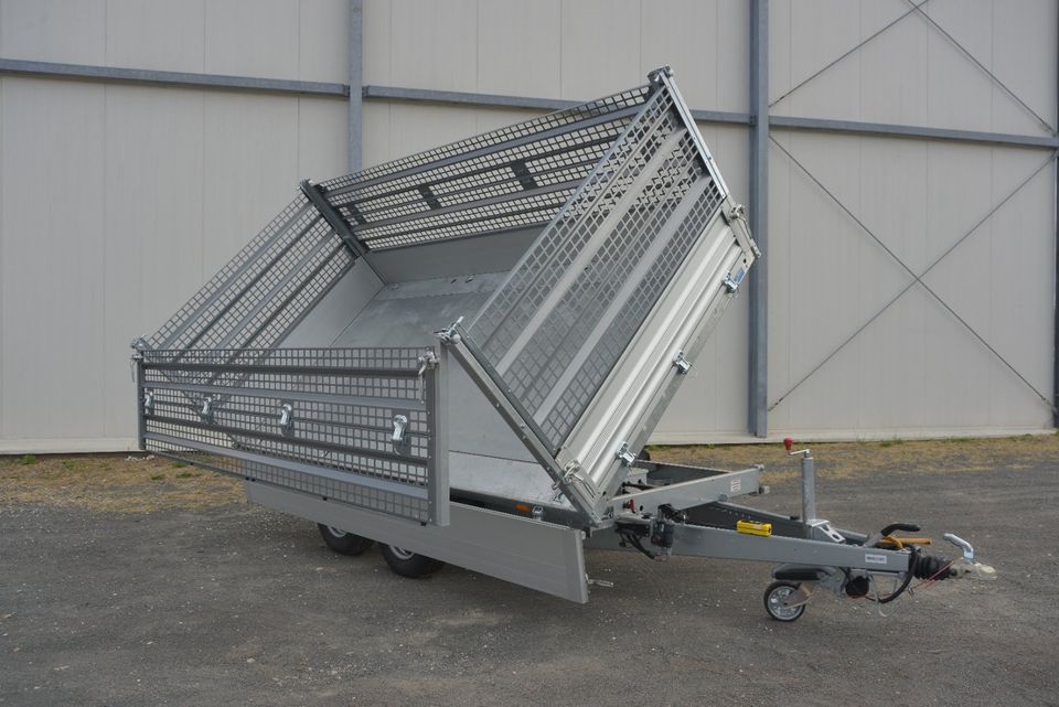 ❗ ❗ ❗SONDERPREIS ❗❗❗ STEMA 3-Seiten-Kipper 25905.020 Hochlader SHDK 02 35-30-18.2 TRIUS 3500kg Bordwand ALUMINIUM 301x183cm Zubehör Garten Transport Schüttgut Brennholz Steine Kies BJT TIpper 2 in Leipzig