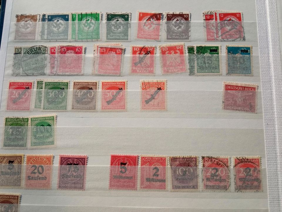 640 Briefmarken Sammlung Album Bayern Deutsches Reich Post in Tännesberg