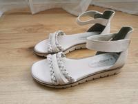 Marco Tozzi Sandalen Riemensandalen weiß Gr. 40 Bayern - Erbendorf Vorschau