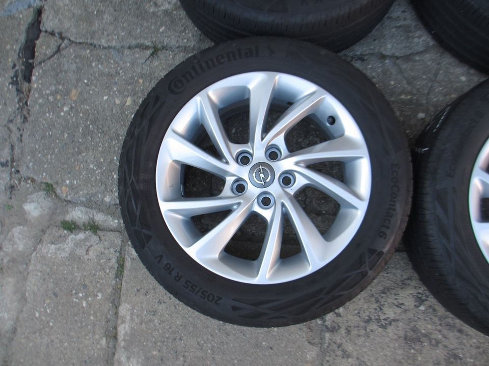 4x Alu Sommer Kompletträder Opel Astra K 205/55 R16 91V. in Löbnitz an der Linde