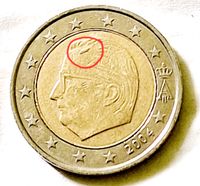 2 Euro Münze Belgien 2004 Fehlprägung Brandenburg - Lauchhammer Vorschau
