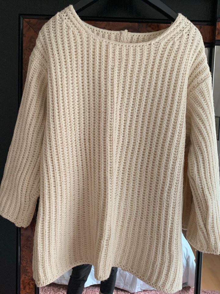 Oversize - Pullover mit raffiniertem Rücken, beige Gr. 36 - 40 in Gernsbach