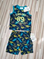 Set Dino Shorts T-shirt Gr. 74 Sommer Neu Kurzehose Bayern - Augsburg Vorschau