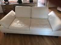 2-Sitzer Sofa aus echtem Leder weiß Niedersachsen - Laatzen Vorschau