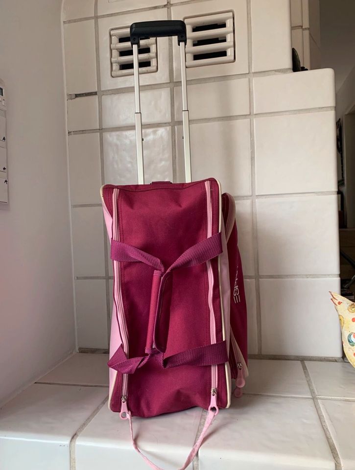 Esprit Trolley, Rosa pink, mit Rollen oder als Tasche zu nutzen in Krefeld