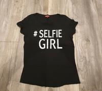NEU UNGETRAGEN❤REVIEW T-Shirt Schwarz XS 176 weißer Aufdruck Hessen - Limburg Vorschau