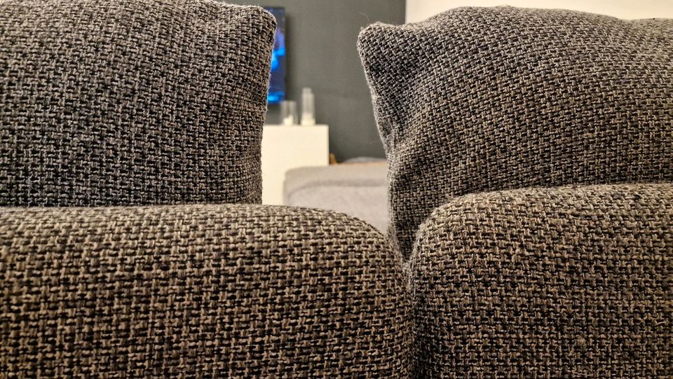 IKEA Söderhamn Sofa Couch Hocker Lejde grau/schwarz in Würzburg