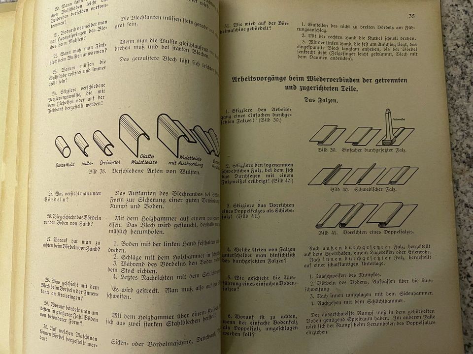 Buch mit Historie: Klempnerei,Feinblechnerei u.Bauklempnerei 1941 in Meißen