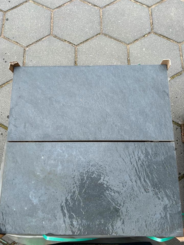 Terrassenplatte Keramikplatte Verbundsplatte Schiefer 80x40x4cm in Schüttorf