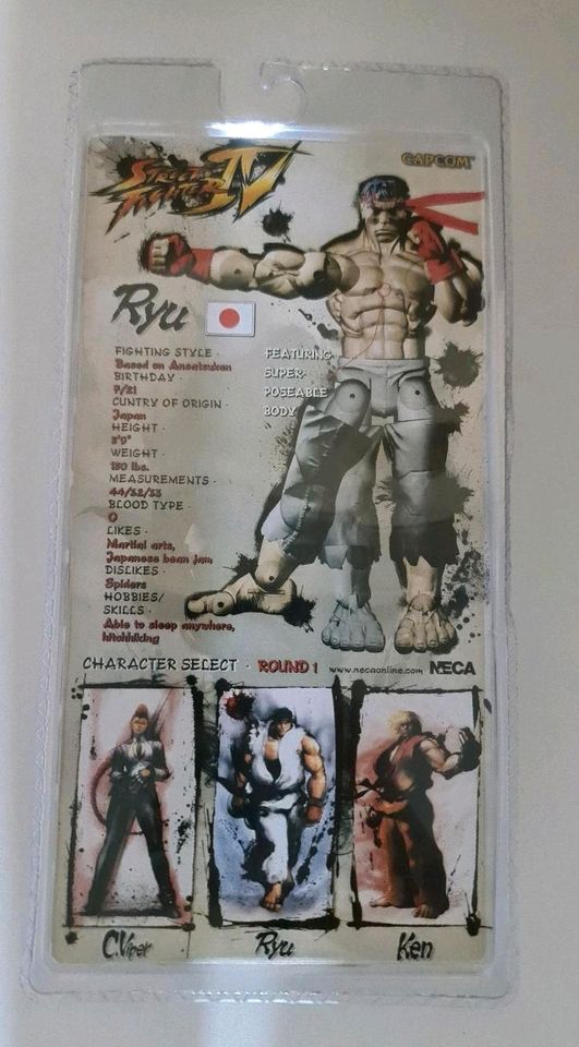 RYU Street Fighter IV 4 Action Figure 17cm NECA Neu in Hannover