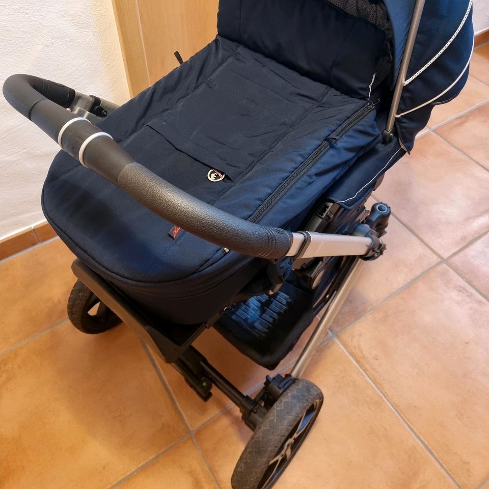 HARTAN VIP GTS, DUNKELBLAU, Gestell silber, Kinderwagen in Rednitzhembach