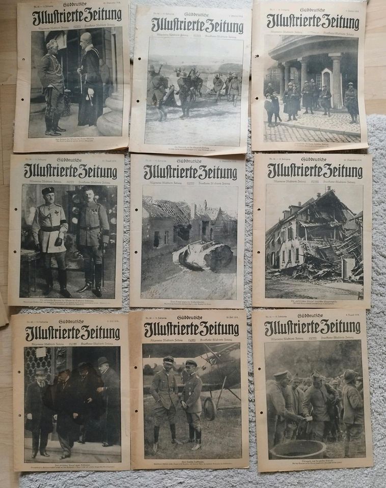 28 Ausgaben Süddeutsche Illustrierte Zeitung 1917 bis 1919 - 1.WK in Langenfeld