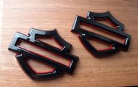 Harley Tank Emblem 3D selbstklebend Set 2 Stück schwarz Sachsen - Erlau Vorschau