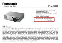 Panasonic LCD-Projektor PT-AE900E Hessen - Groß-Gerau Vorschau