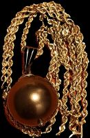 14 karat Gelbgold Halskette mit einer extravaganten Perle Baden-Württemberg - Ettenheim Vorschau