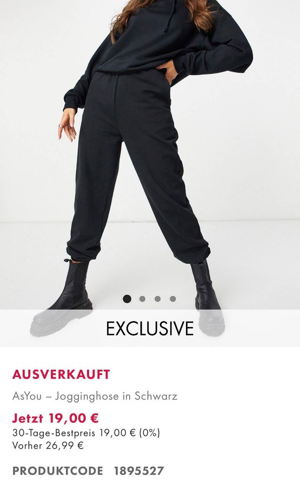 ASOS AsYou Jogginghose in schwarz oversized in Hilden