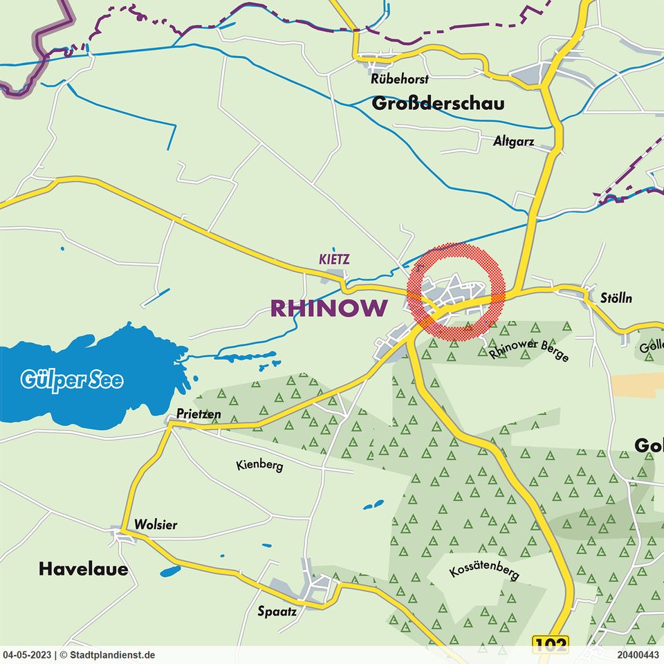 IMMOBERLIN.DE - Schönes Baugrundstück in ländlicher Region in Rhinow