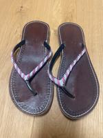 Flip Flop Echtleder Sandalen gr36 ungetragen Damen Hessen - Niedernhausen Vorschau