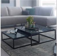 Wohnling Couchtisch Marmor Optik  2er Set schwarz Bayern - Augsburg Vorschau