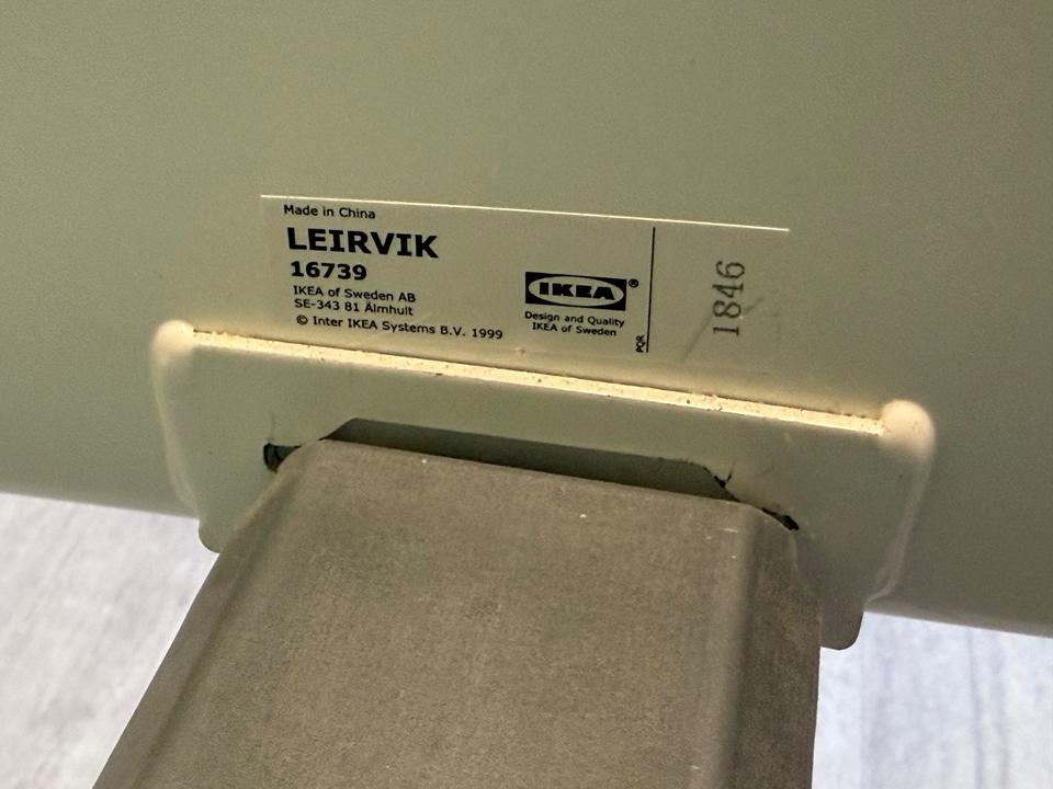 IKEA Metall Bett Leirvik weiß 140 x 200 cm 1,40 x 2,00 Meter in Herne