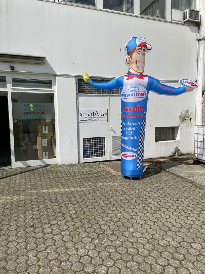 Winkarm Skydancer Luftballon mit Winkarm Döner Pizza Werbung Eis in Troisdorf