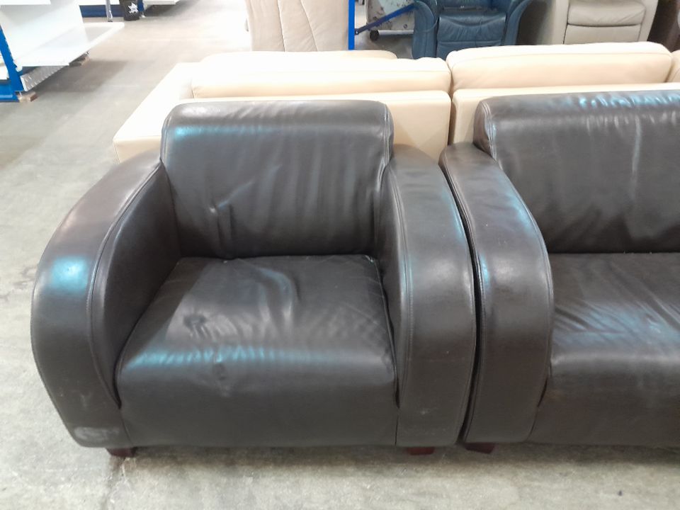 Sofa / Couch 2-teilig Leder - HH190427 in Swisttal