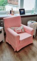 Cottage Feeling-Ikea Sessel Ektorp mit Jennylund Bezug rosa-weiß Rheinland-Pfalz - Mendig Vorschau