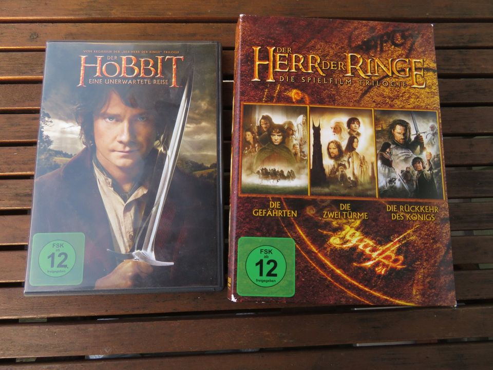 Herr der Ringe DVD Trilogie Der Hobbit Film in Rüsselsheim