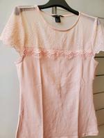 Blusenshirt mit Spitze rose Gr.S H&M Neu Brandenburg - Beeskow Vorschau