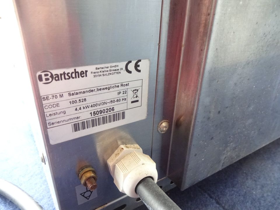 Bartscher Salamander Grill Elektro Gebraucht 4,4 kW SE-70 M in Lingen (Ems)