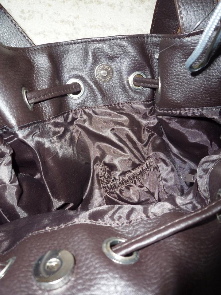 Handtasche / Beuteltasche mit Quaste, dunkelbraun, NEU m. Etikett in Nördlingen